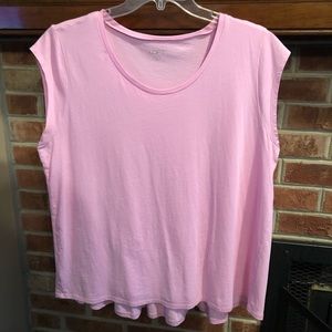 Pretty in pink tank/tee shirt from LOFT